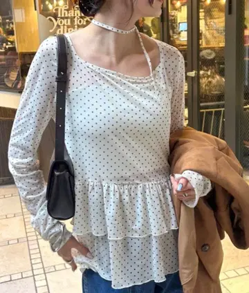 mystic 26SS 도트 티어드 풀오버