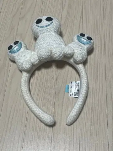 (새상품급) 홍콩 디즈니랜드 한정판 안나 스노우기스 니트 머리띠