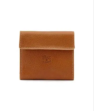 브라운 가죽 이단 접이식 지갑