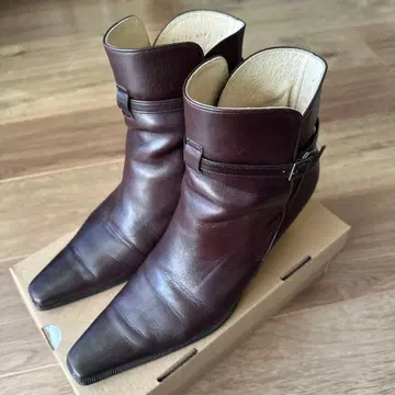 REGAL 숏부츠 브라운 천연 가죽 일본제