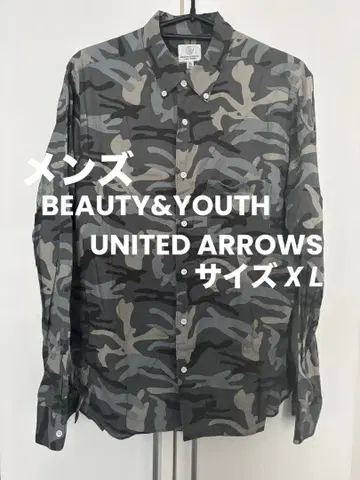 BEAUTY&YOUTH 카모플라쥬 셔츠 XL