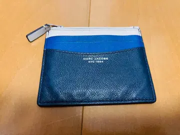 MARC JACOBS 가죽 패스 케이스 네이비