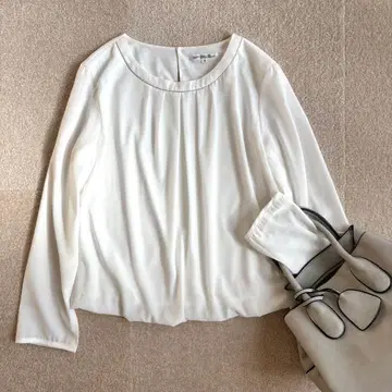 세탁 가능한 23구*쉬폰 블라우스 포멀 출퇴근 화이트 38