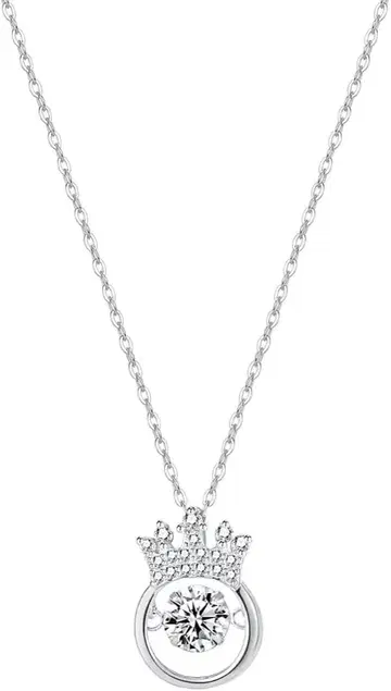 Oceanye 925 스털링 실버 목걸이 왕관 액세서리