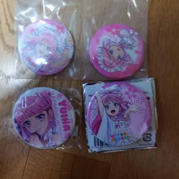 마에바시 위치즈 아카기 유이나 캔뱃지 4개 세트