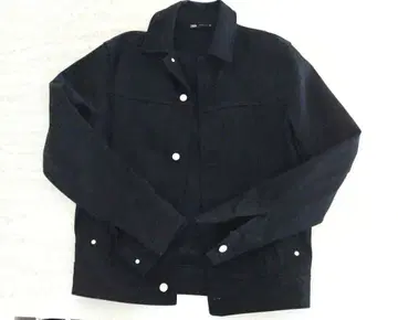 ZARA 블랙 데님 자켓 남성용