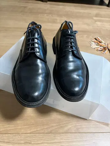 리갈/블랙 가죽 드레스 신발