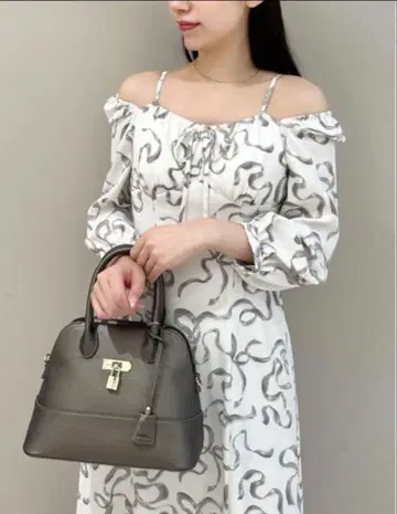 SNIDEL 리본 프린트 원피스 0