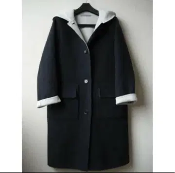 띠어리 루스 16AW 더블 페이스 후드 코트 사이즈 38