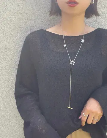 미사용 새상품 joie 롱 스타 목걸이