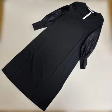 MARIA MARFA 이소재 스키퍼넥 원피스