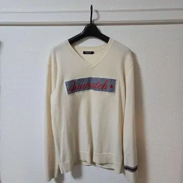 LOVELESS V넥 캐시미어 스웨터 아이보리