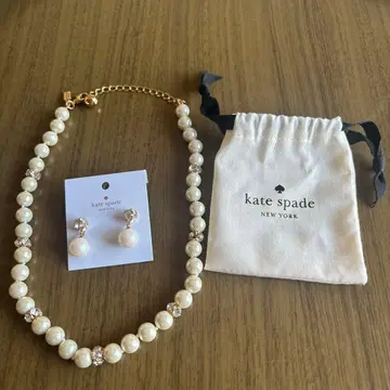 케이트 스페이드 펄 목걸이&귀걸이