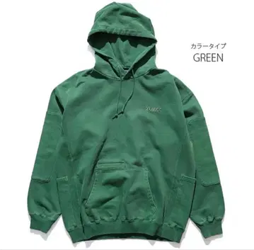 X-LARGE PIGMENT DYED WORK PULLOVER HOODE