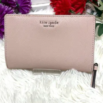 케이트 스페이드 뉴욕 2단 접이식 지갑 라이트 핑크