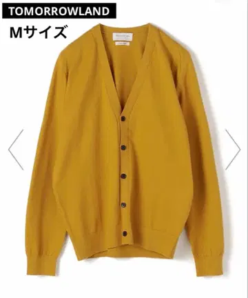 [ 새상품 ] TOMORROWLAND 수빈 코튼 가디건 머스타드 M