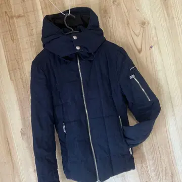 레트로 엔진 네이비 다운 자켓