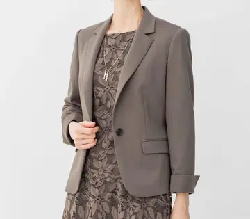 자유구 그레이 테일러드 자켓 싱글 버튼