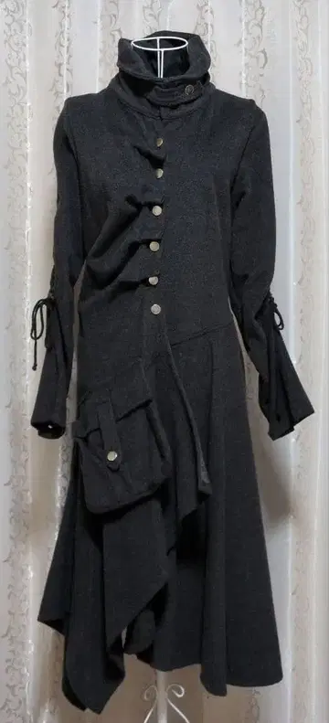 Rosy Pink 비대칭 코트