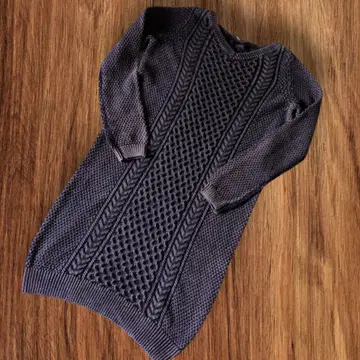 택 포함 새상품 LOUNIE 다크 네이비 니트 원피스