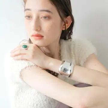 TODAYFUL 실버 뱅글 프리 사이즈