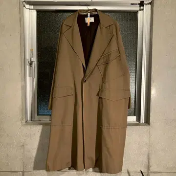 SOUMO 브라운 체스터 코트