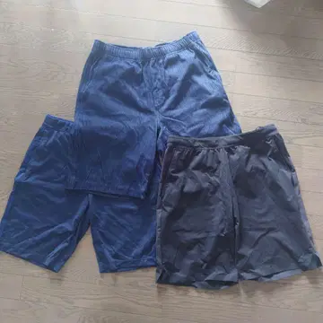 유니클로 숏팬츠 5종 세트 (네이비, 그레이, 카키, 다크 그레이)