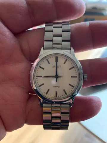 SEIKO SPIRIT 손목시계 실버 5E31-6C60 10기압 방수