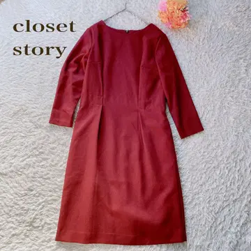 옷장 스토리 [ S ] 긴팔 원피스 보트넥 외출용