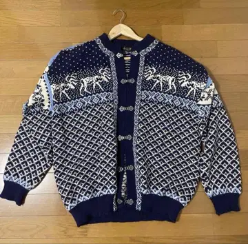 노르딕 가디건 네이비