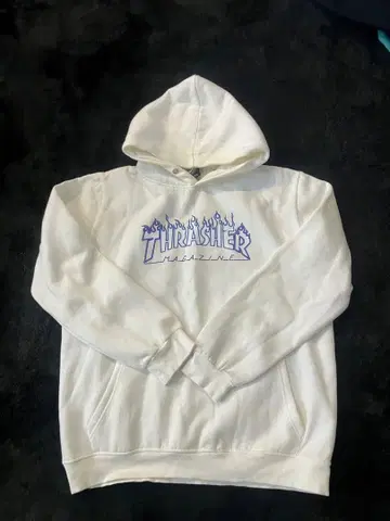 THRASHER 트레셔 후드티 화이트 로고 프린트 스트릿