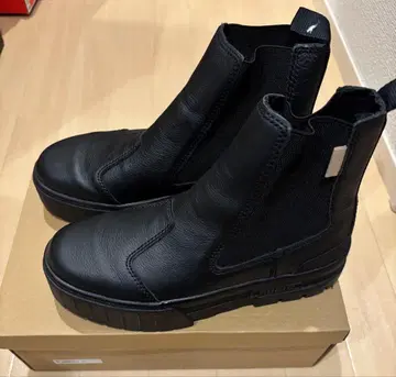푸마 PUMA 첼시 부츠 24.5 블랙 가죽