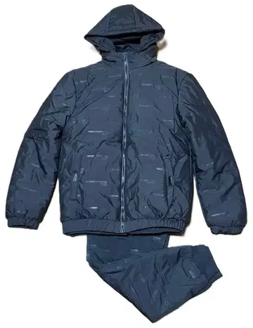 다운 후드티 자켓 베스트 팬츠 3개 세트 조깅 룸웨어