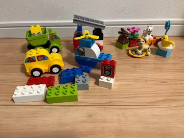 LEGO 듀플로 2상품 세트 1 여러 가지 탈것 박스 2 귀여운 반려동물