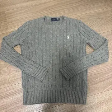 폴로 랄프로렌 케이블 니트 그레이 XS