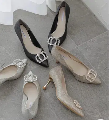 RANDA 글리터 하이힐