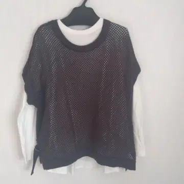 새상품 스콧 클럽 계열 라슈드의 다크 그레이 메쉬 편직 상의