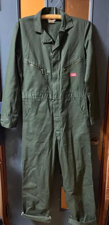 Dickies 올리브 그린 40 TALL 작업복