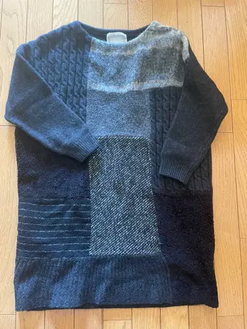 BEARDSLEY 패치워크 니트 긴팔