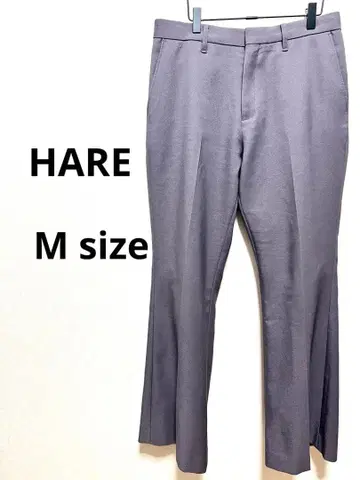 HARE 그레이 플레어 슬랙스 24A853