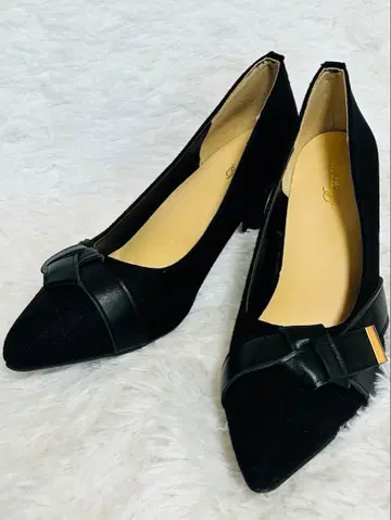 [ 컨디션 최상 ] 스틸레토 펌프스 블랙 25.0 포멀 오피스 축하