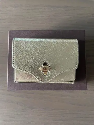 해시바미 뉴진 미니 지갑 골드