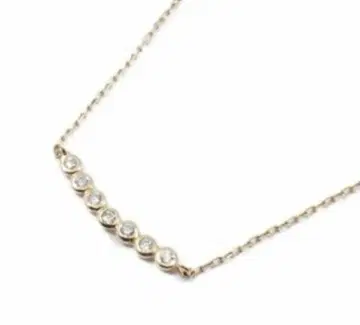 ete 에테 라인 목걸이 K10/다이아몬드