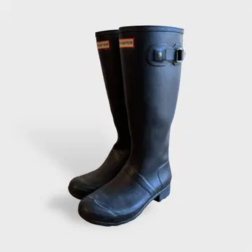 HUNTER 헌터 패커블 장화 블랙 24.5cm