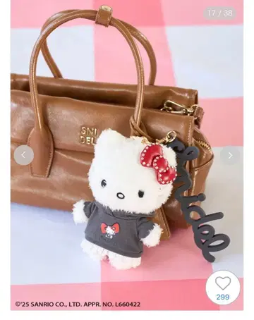 [새상품] SNIDEL 스나이델 HELLO KITTY 참 블랙