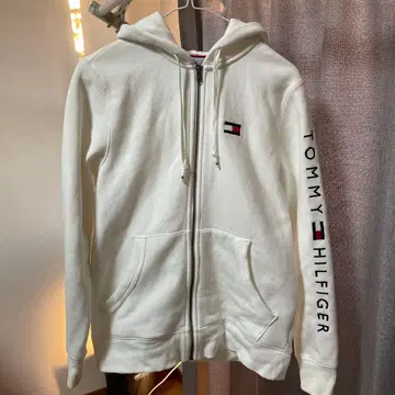 TOMMY HILFIGER 화이트 후드티 S 사이즈