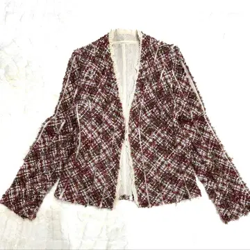 레리안 파워 메쉬 트위드 절개 1버튼 자켓