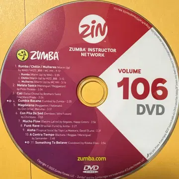 ZUMBA ZIN106 DVD
