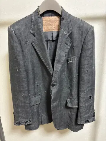 RESURRECTION 리자렉션 남성용 데미지 가공 테일러드 자켓