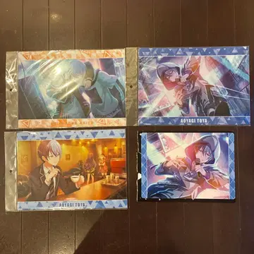 히로아카 아오야기 토우야 클리어 파일 3장+책받침 세트